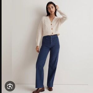 Madewell Blue Wide Leg Pants